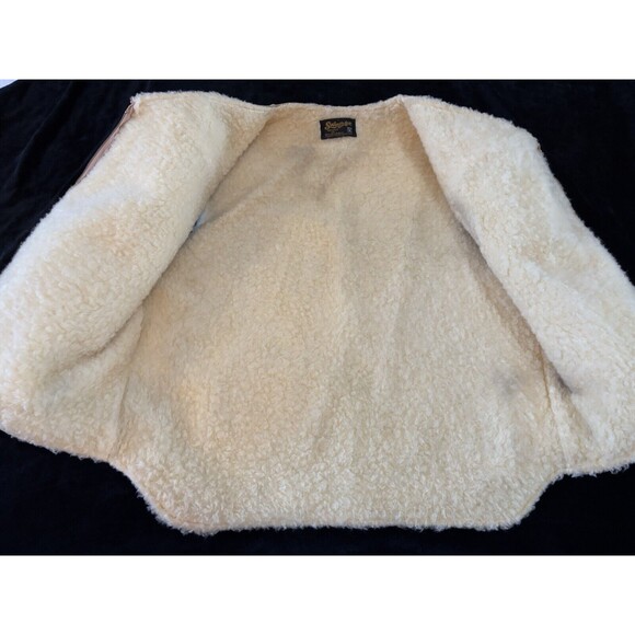 Vintage Ranch Vest Swingster World of Wearables Suede Fleece Lined XL Western - Picture 5 of 7